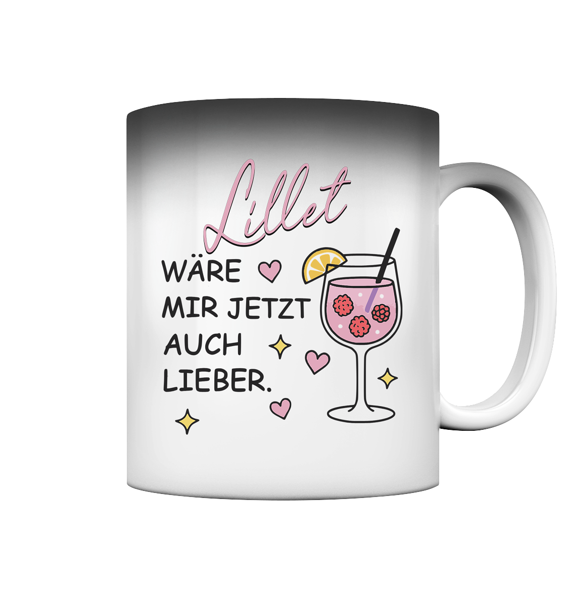 Lillet - Wäre mir jetzt auch lieber - Magic Tasse (Farbwechsel) - Spruch-Tassen