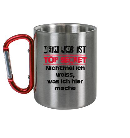 TOP SECRET - Edelstahl Tasse - Spruch-Tassen