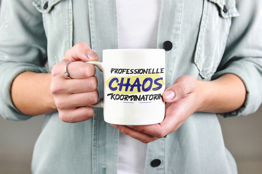 CHAOS KOORDINATORIN - Kollegen, Geschenk Idee, Arbeit, Chef, Homeoffice, Sarkasmus, Spaß, Kaffee Becher