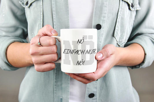 Nö!  - Kollegen, Geschenk Idee, Arbeit, Chef, Homeoffice, Sarkasmus, Spaß, Kaffee Becher - Spruch-Tassen